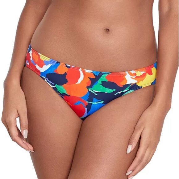 Lauren Ralph Lauren Women's Printed Hipster Bikini Bottoms colorful Szs 12 & 14 - Picture 1 of 12